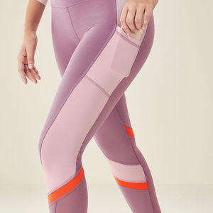 FABLETICS SALAR MESH POCKET LEGGING PINK M L XXL